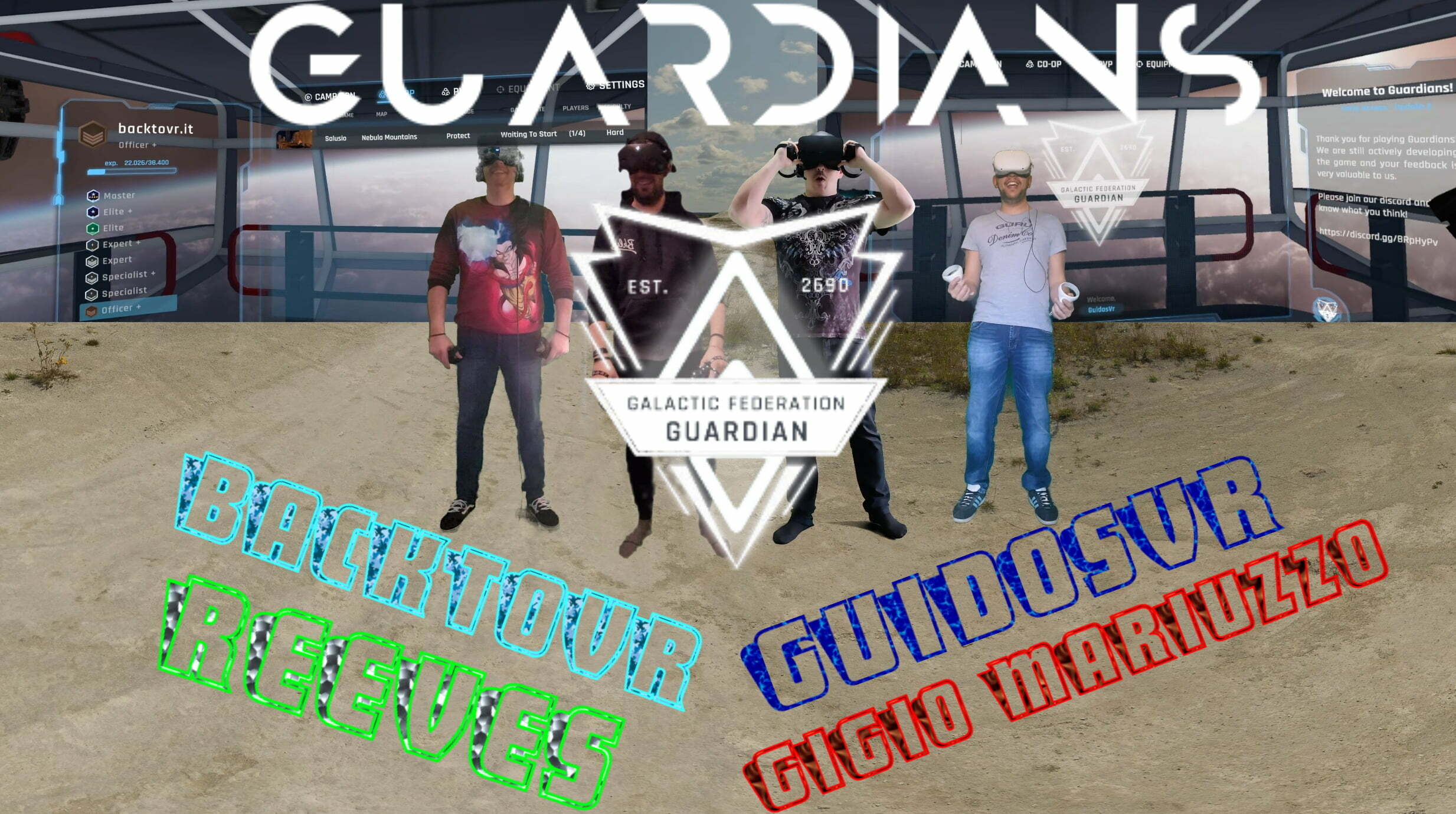 VR 360° Multiscreen con GuidosVR, Gigio Mariuzzo e Reeves, episodio 1: Guardians VR